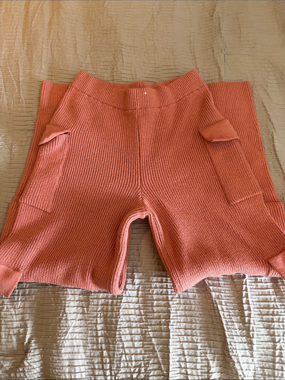 Knit cargo pants